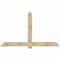Ekena Millwork Eugene Rough Sawn Timber Gable Bracket, Douglas Fir, 84"W x 49"H x 4"D x 6"F, 14/12 Pitch GBW084X49X0406EUG00RDF - alternate 1